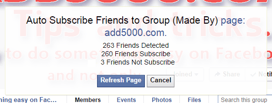 facebook group invite